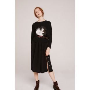 Top brodé Santiago dark blue