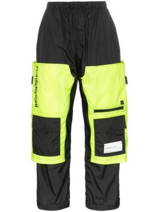 Marcelo Burlon County Of Milan loose fit contrasting panel multi-pocket trousers