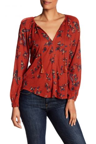 Lucky Brand - Lucky Brand | Printed Peasant Top