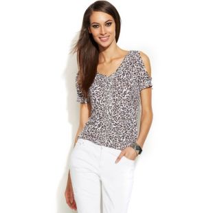 INC International Concepts Petite Cold-Shoulder