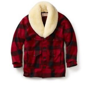 Vintage New! - Filson - Mackinaw Wool Packer Coat - 46 - Red/Black Check