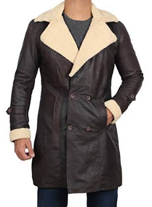 BlingSoul - Blingsoul Brown Mens Leather Coats for Adults | Fly Beige, R1