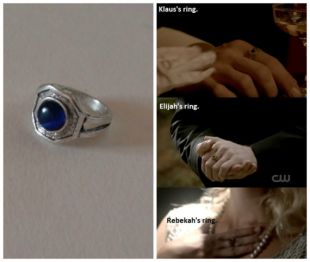 Les bijoux originaux / bijoux de The Vampire Diaries / anneau de famille The Originals CW - Klaus Mikaelson /Elijah Mikaelson / anneau de lumière du jour
