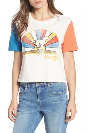 Horse Graphic Crop Tee
