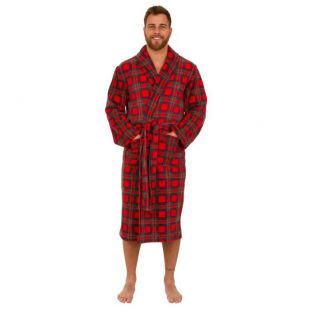 LA Smith Robe de Chambre en Polaire Doux - Homme