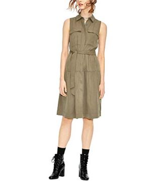 Maison Jules - Maison Jules Womens Utility-Pocket A-Line T-Shirt Dress