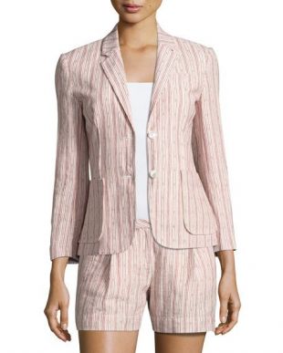 Cotton Linen School Boy Blazer