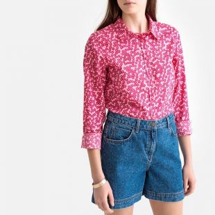 Chemise Femme Benetton Taille M/38-40 - Rouge - Coton - Occasion Très Bon état