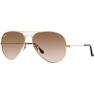 Ray-Ban Aviator Doré Brun Dégradé RB3025 001/51 55