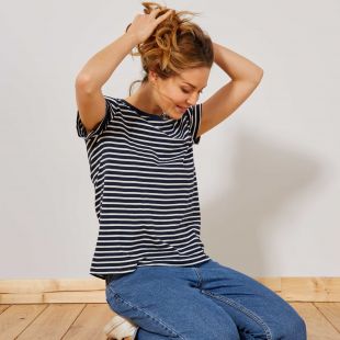 Kiabi T-shirt imprimé marinière