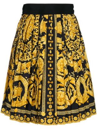 Baroque Print Skirt