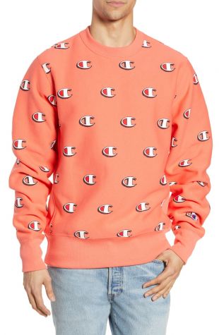 Champion Scribble Logo Print Sweatshirt