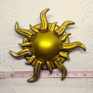 Tangled Ever After inspired Sun shaped pin, cosplay prop