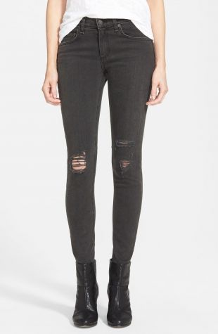 Rag & Bone - Shredded Skinny Jeans