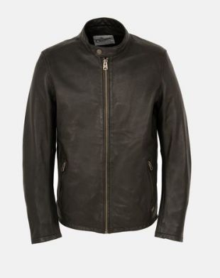 Chevignon blouson motard cuir noir Yohann