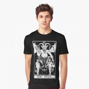 T-shirt unisexe La carte du Tarot du diable