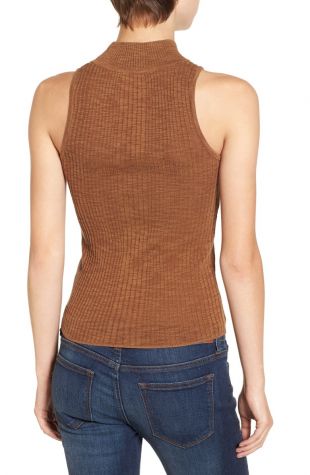 Mock Neck Knit Tank