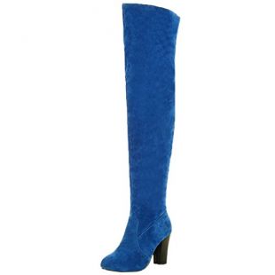 HooH , Bottes Motardes Femme - Bleu - Bleu, 39 EU