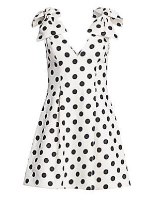 Zimmermann - Zimmermann Corsage Polka Dot Bow Shoulder Dress