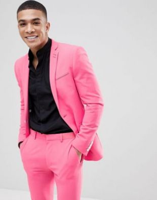 Veste de costume ultra slim Limonade rose