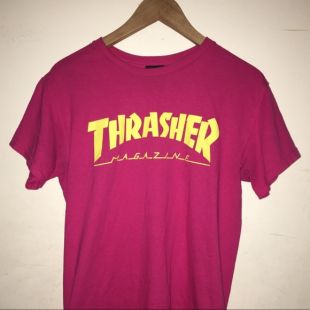 Thrasher - Thrasher Magazine Pink T-shirt.