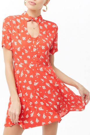 strapless open back dress Flowers by Zoe main image 0