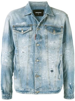 Dsquared2 distressed denim jacket