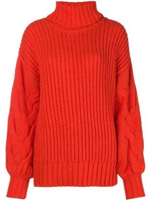 P.A.R.O.S.H. Ribbed Turtle Neck Jumper