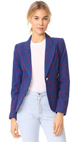 Smythe Womens Patch Pocket Duchess Blazer 6306