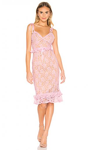 Majorelle Ellington Midi Dress Candy Pink