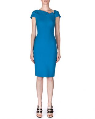 Lepas Fold-Pleated Crepe Dress