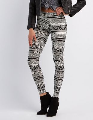 Charlotte Russe Tribal Print leggings
