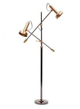 Modern Triennale Floor Lamp Milano in Brass