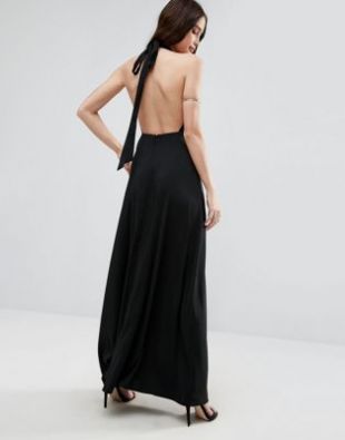 robe noir dos nu