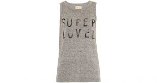 Current/Elliott THE MUSCLE TEE PRINTED TANK TOP