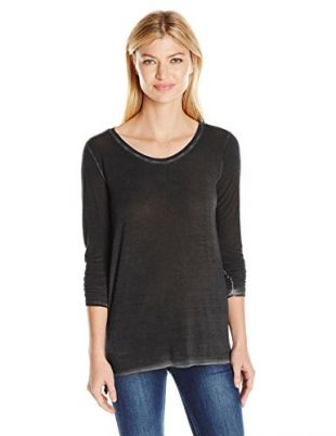 PAIGE Women's Odette Shirt-Vintage Black, Small