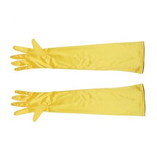 1 Paire Femme Longs Gants pour Mariage Fête Soirée - Jaune