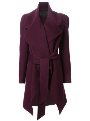 Donna Karan - DONNA KARAN belted coat