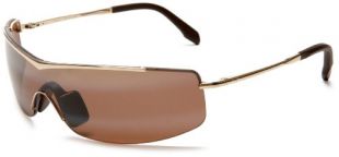 Maui Jim H511-16 Gold Sandbar Rectangle Sunglasses Polarised Driving