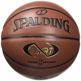 Spalding Unisex's Nba Neverflat ball Basketball, Orange, 7