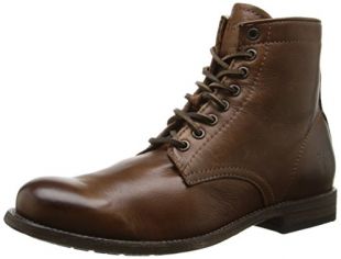 FRYE Men's Tyler Lace Up Boot, 86070-Cognac, 10.5 D US