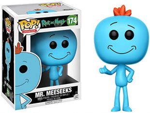 Funko Pop! 12441 Animation: Rick and Morty - Mr. Meeseeks Vinyl Figure (Random model)