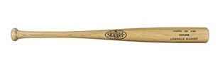 Wilson Louisville Slugger Youth 125 Ash Genuine Unfinished Baseball Bat, 30 inch/27 oz, Flame/Natural