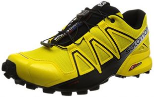 Salomon Speedcross 4, Zapatillas de Trail Running para Hombre, Negro (Black/Black/Black Metallic), 44 2/3 EU