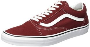 Vans Old Skool, Sneaker Unisex – Adulto, Rosso (Madder Brown/True White), 43 EU