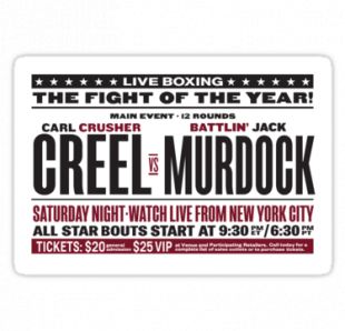 Visuel du combat "Creel Vs Murdock" / A partir de