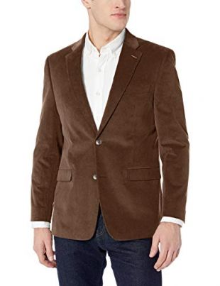 Tommy Hilfiger Men's Modern Jacket, Brown, 42 Regular