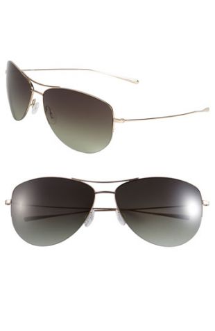 Oliver Peoples 'Strummer' 63mm Metal Aviator Sunglasses