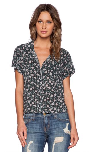 Chemise manches courtes à fleurs - The Emma shirt