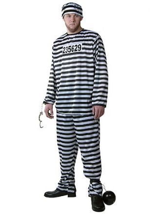 Prisoner Costume for Men by Halloween Costumes